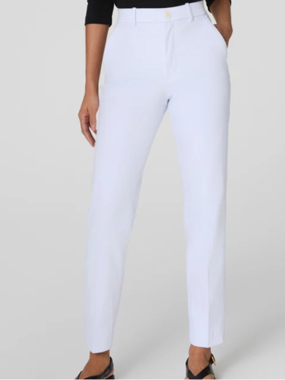 SPANXsupersmooth® Stretch Twill
Slim Straight Pant White Women’s Size Small